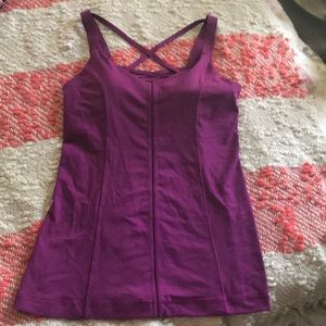 Lululemon cross back tank mulberry